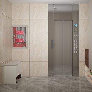 现代电梯间