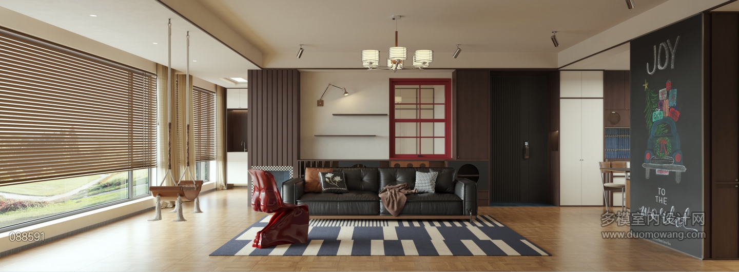现代 中古风 客厅 单张1