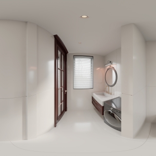 美式三楼卫生间全景