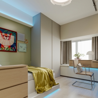 现代儿童房静态 1