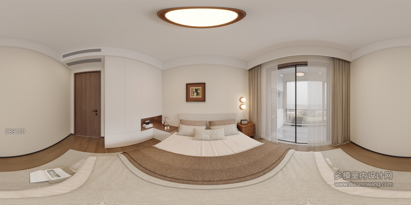 现代中古次卧全景