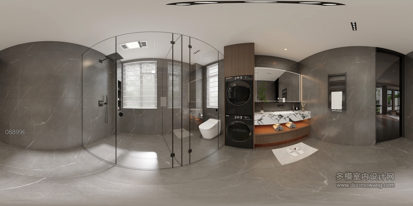 意式轻奢三楼主卫360