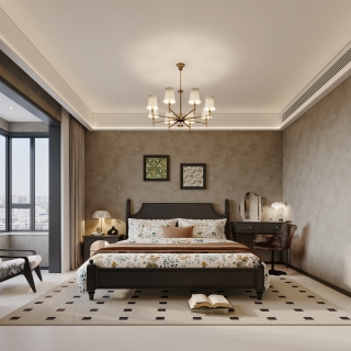 混搭主卧特写