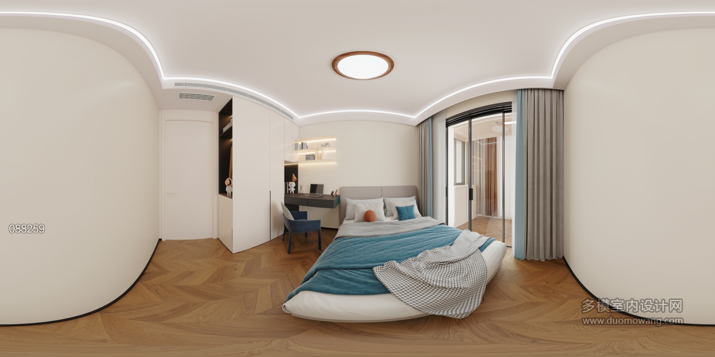 法式男孩房全景