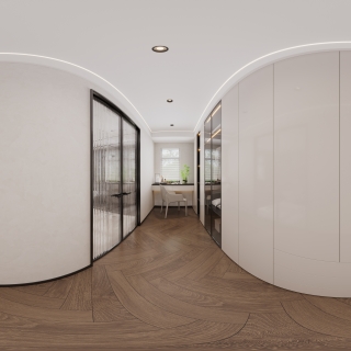 现代衣帽间全景