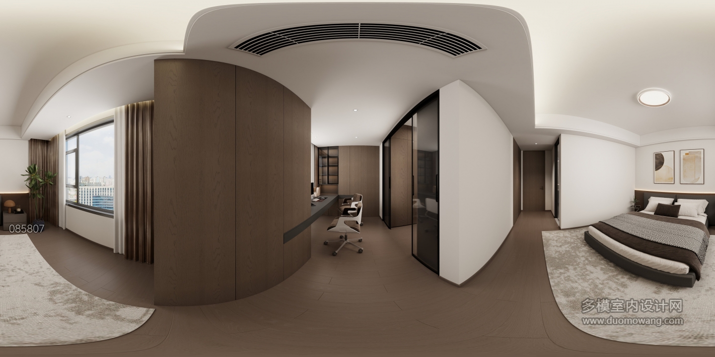 现代衣帽间全景