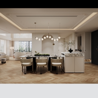 法式客餐厅单张五