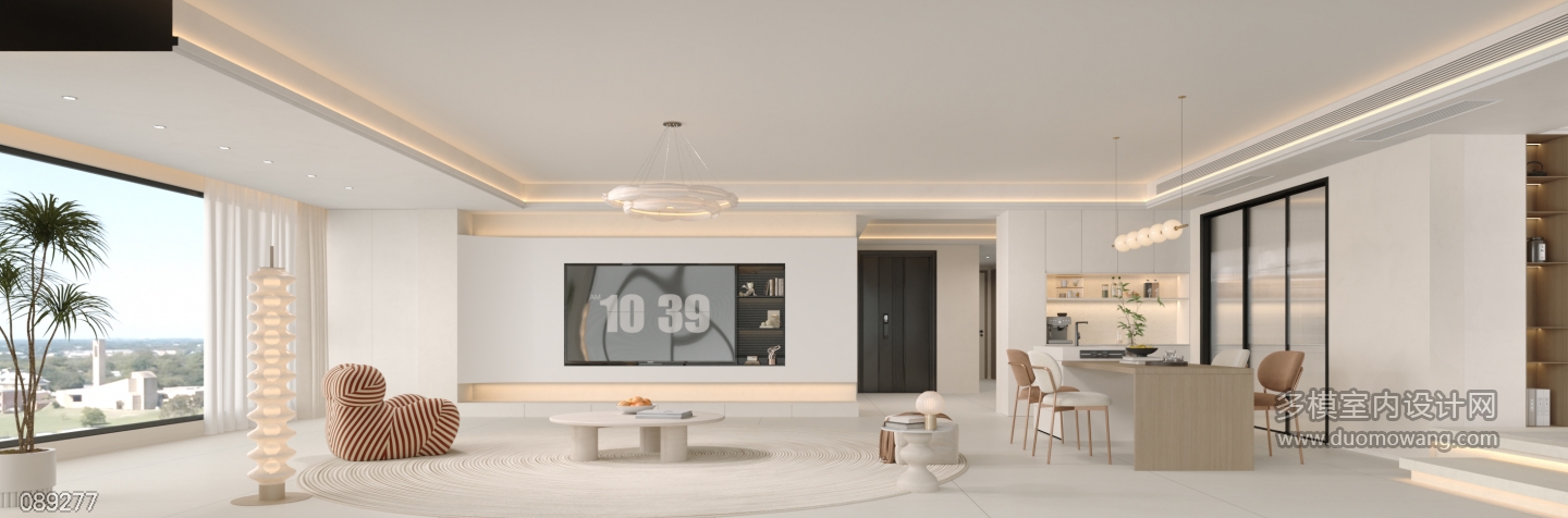 奶油风电视背景墙单张