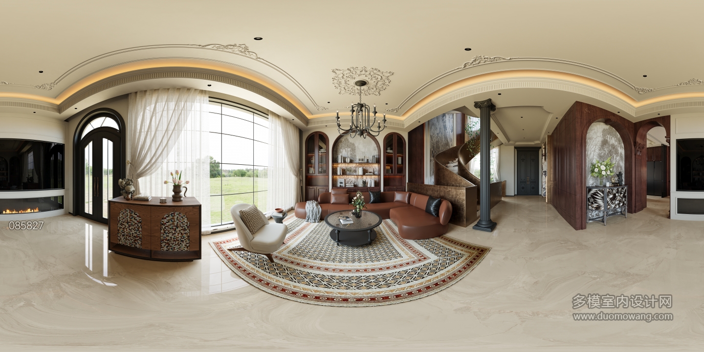 法式复古客厅360