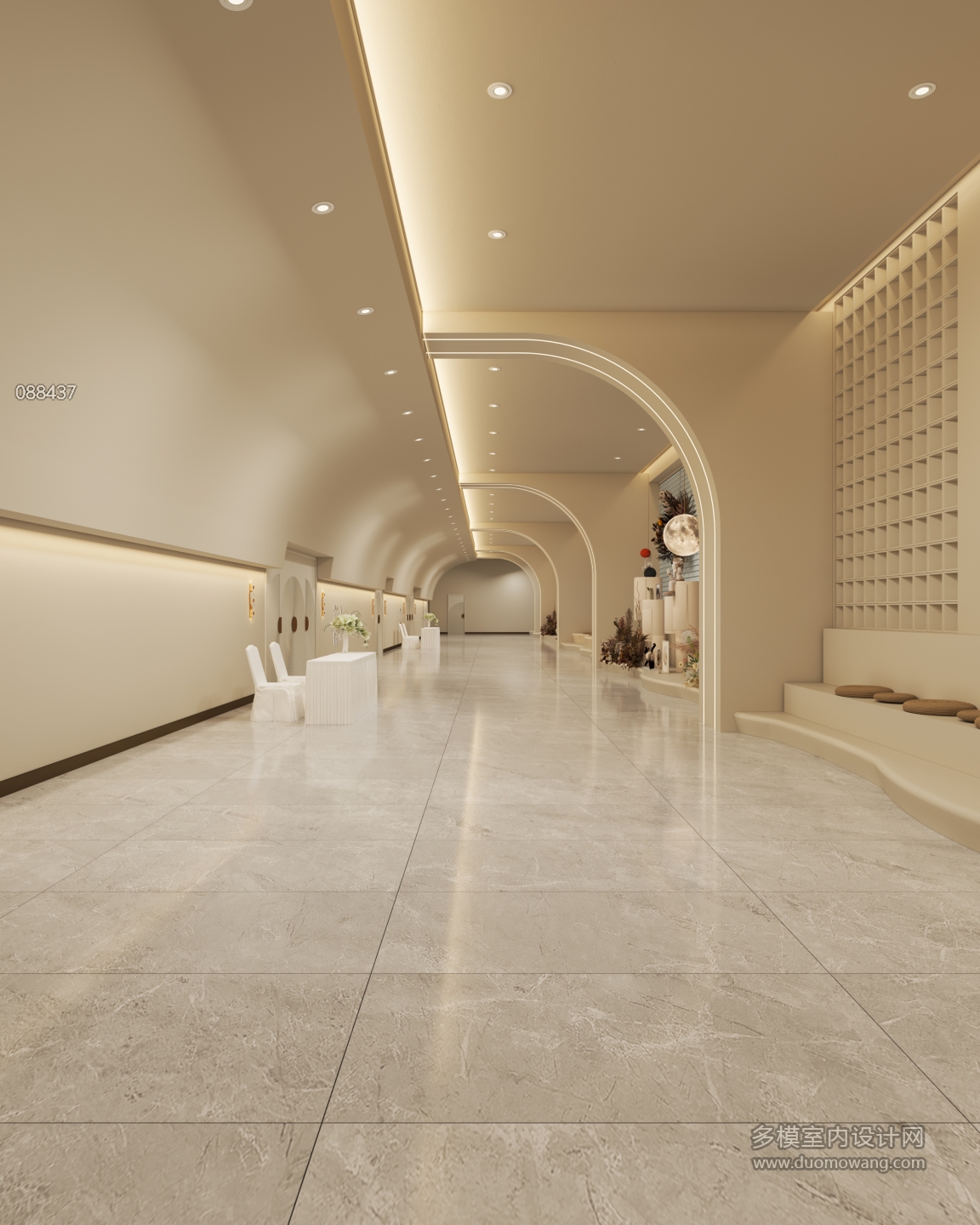 现代婚宴走廊单张2