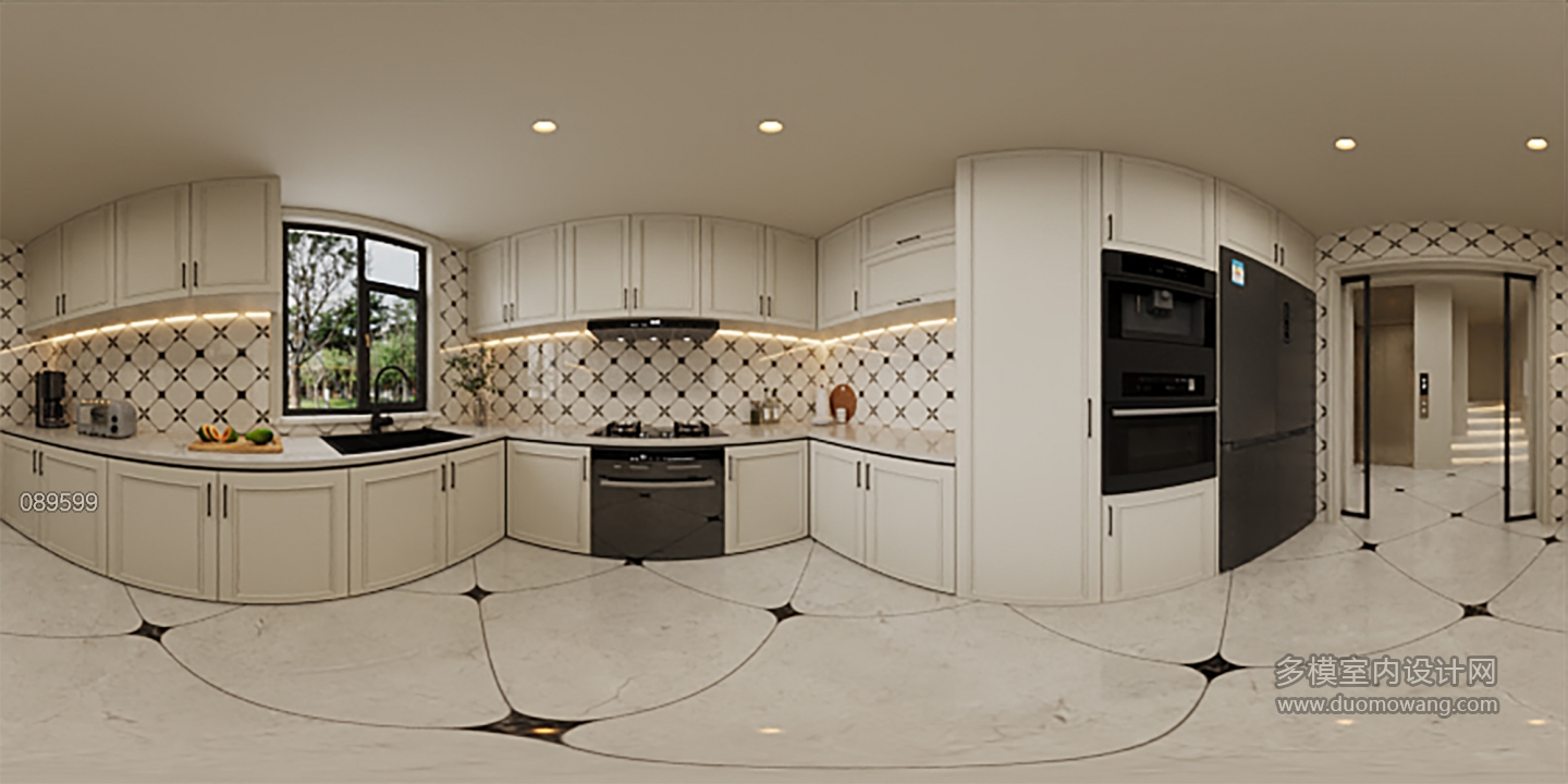 法式一楼厨房360