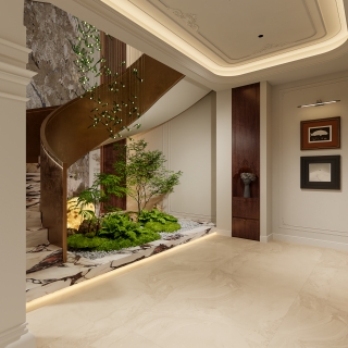 法式复古地下电梯厅