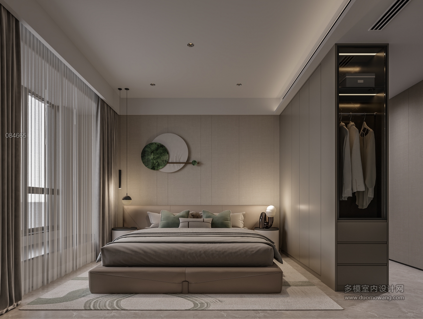 现代主卧室单张