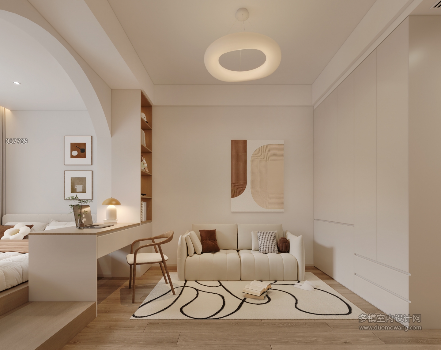 简约原木风女儿房