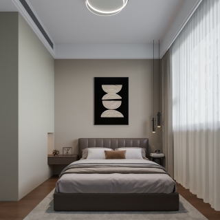 现代次卧室静态