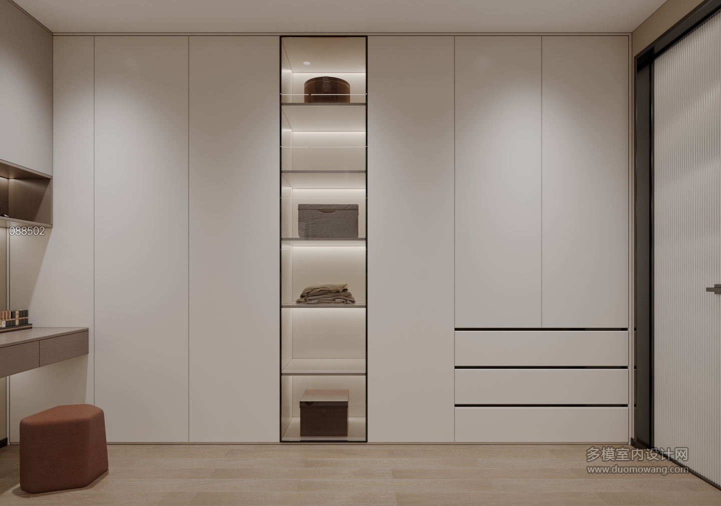 三楼_主卧衣帽间