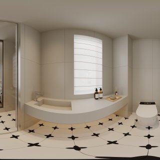 2楼小卧室卫生间全景