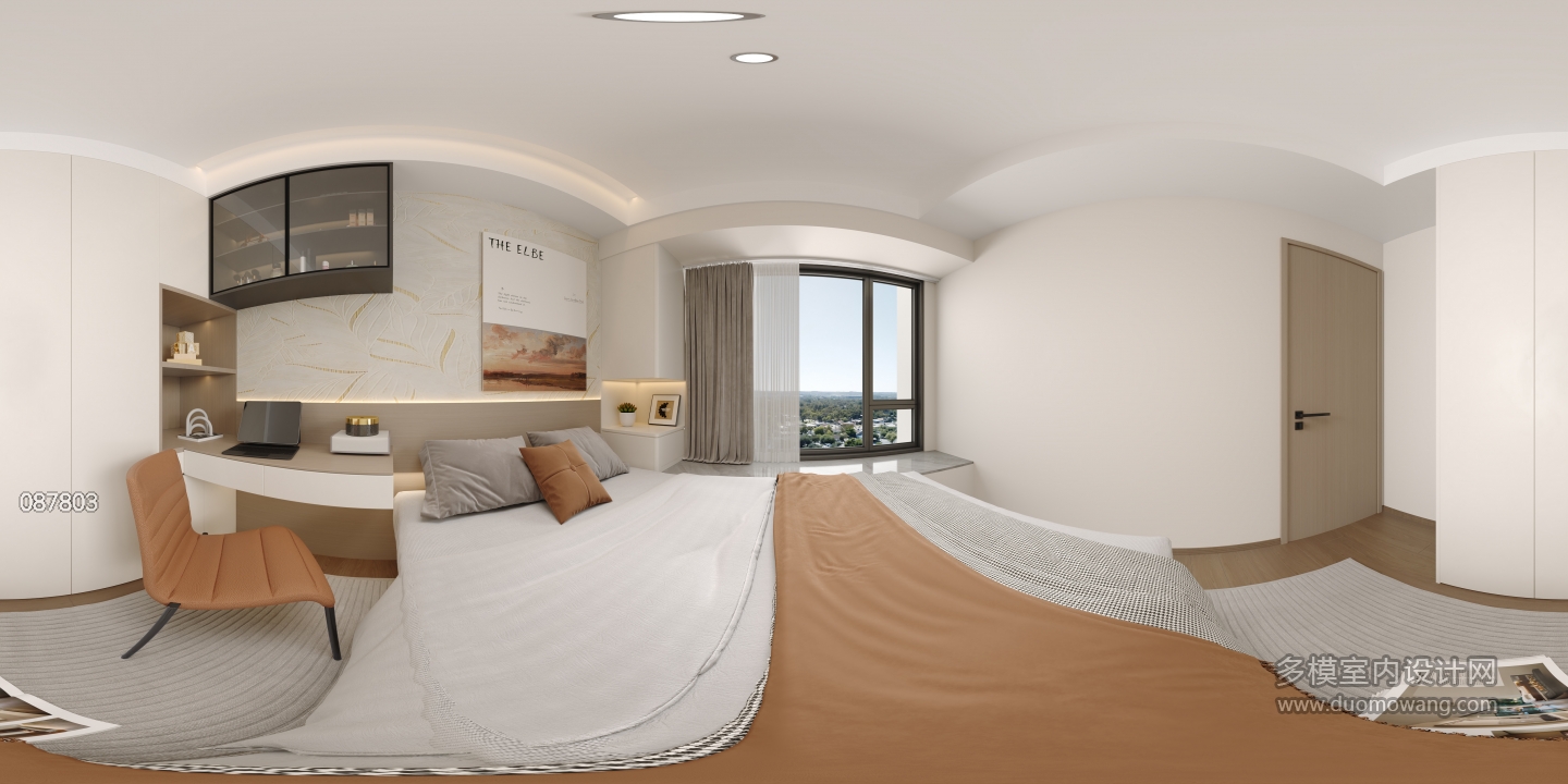 现代主卧360全景