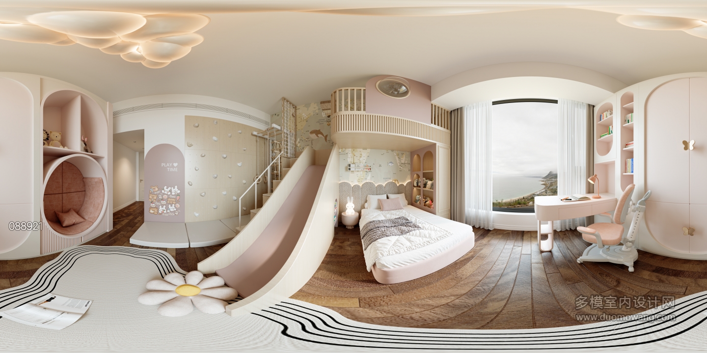 现代女儿房全景