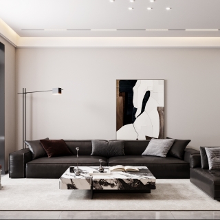 现代客厅沙发墙