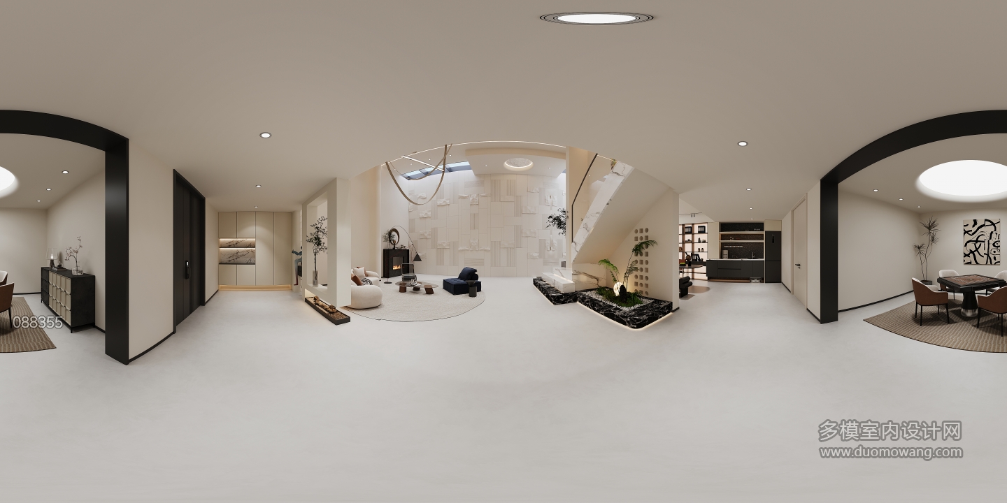 现代负二玄关全景