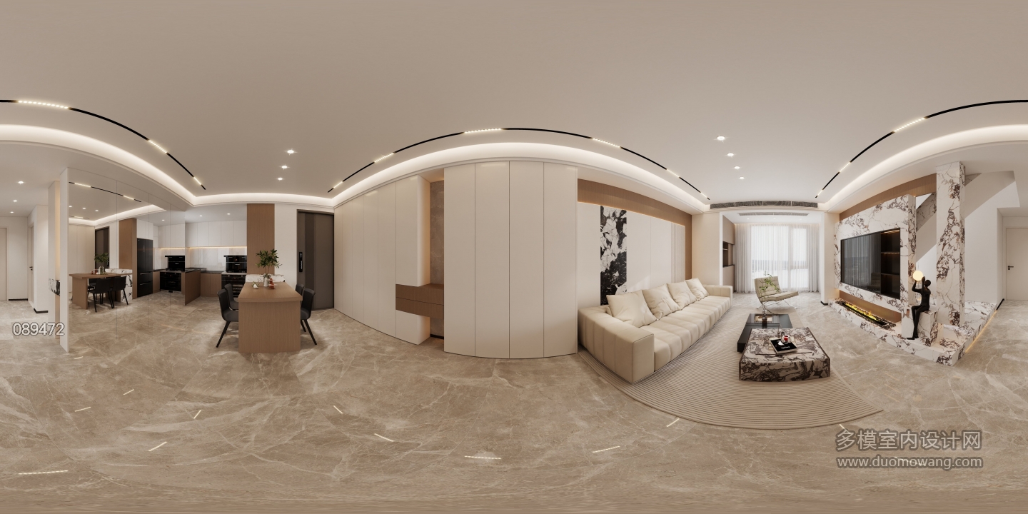 现代一楼客餐厅