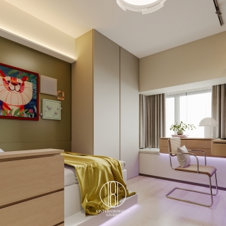 现代儿童房静态