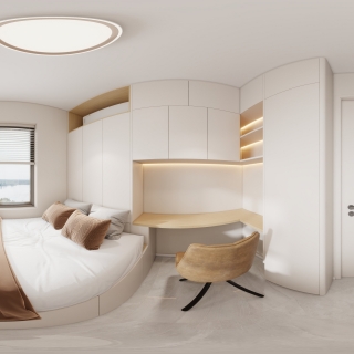 现代奶油风榻榻米