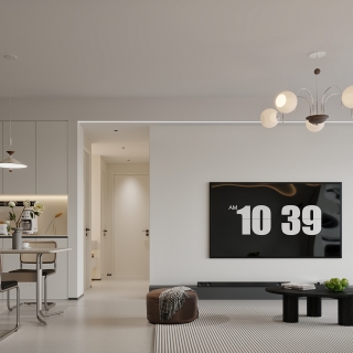 现代电视背景特写