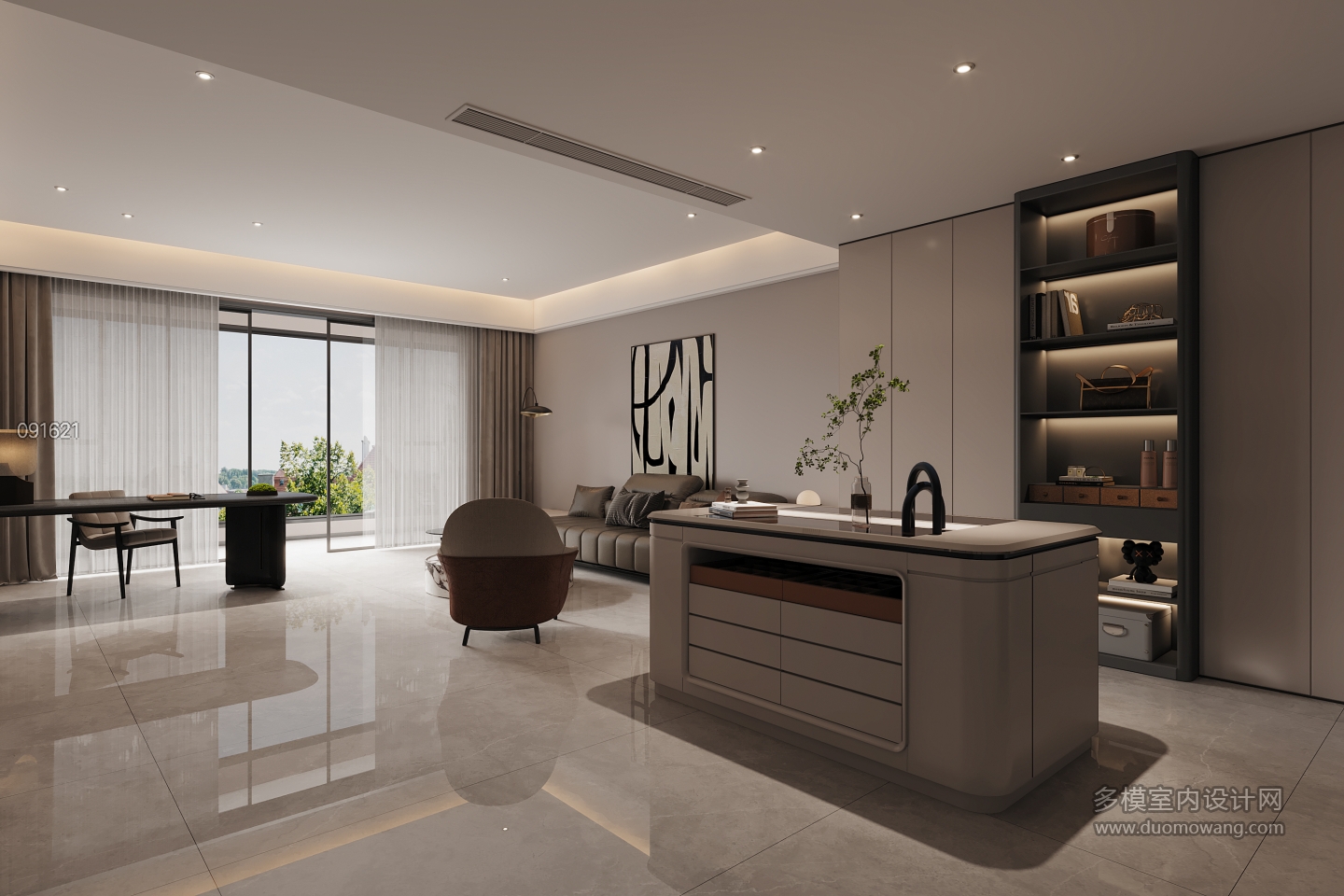 四楼衣帽间加书房