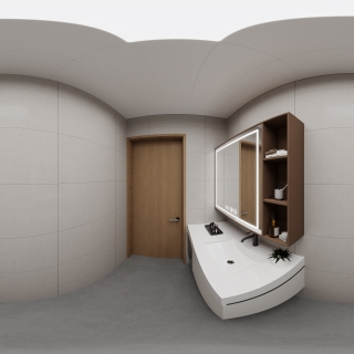 现代警察局卫生间全景