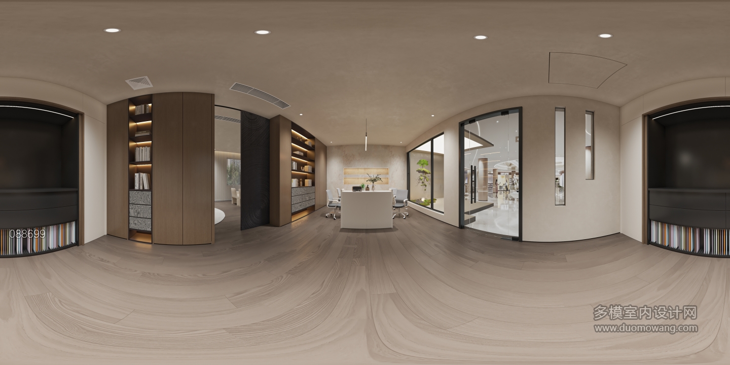 现代办公室全景1