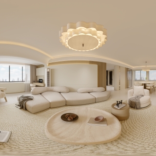 现代客餐厅全景