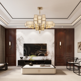 新中式楼上客厅