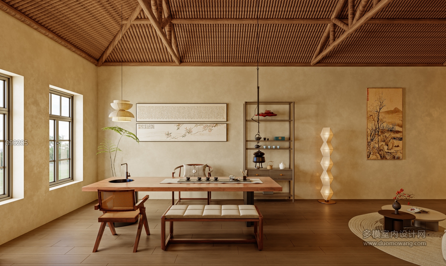 上下杭牛角梳店 二楼_二层茶饮区003