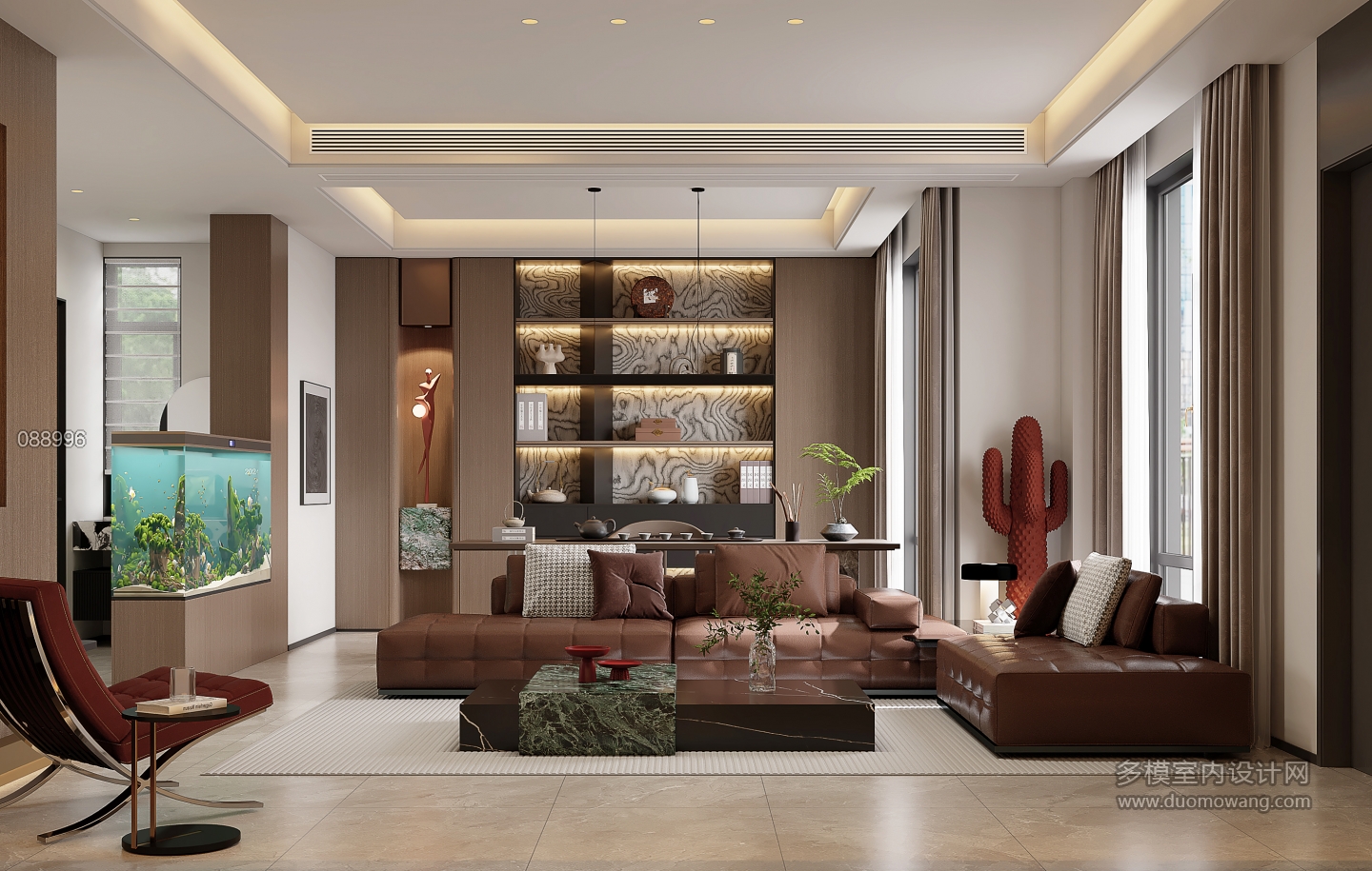 意式轻奢一楼客厅002