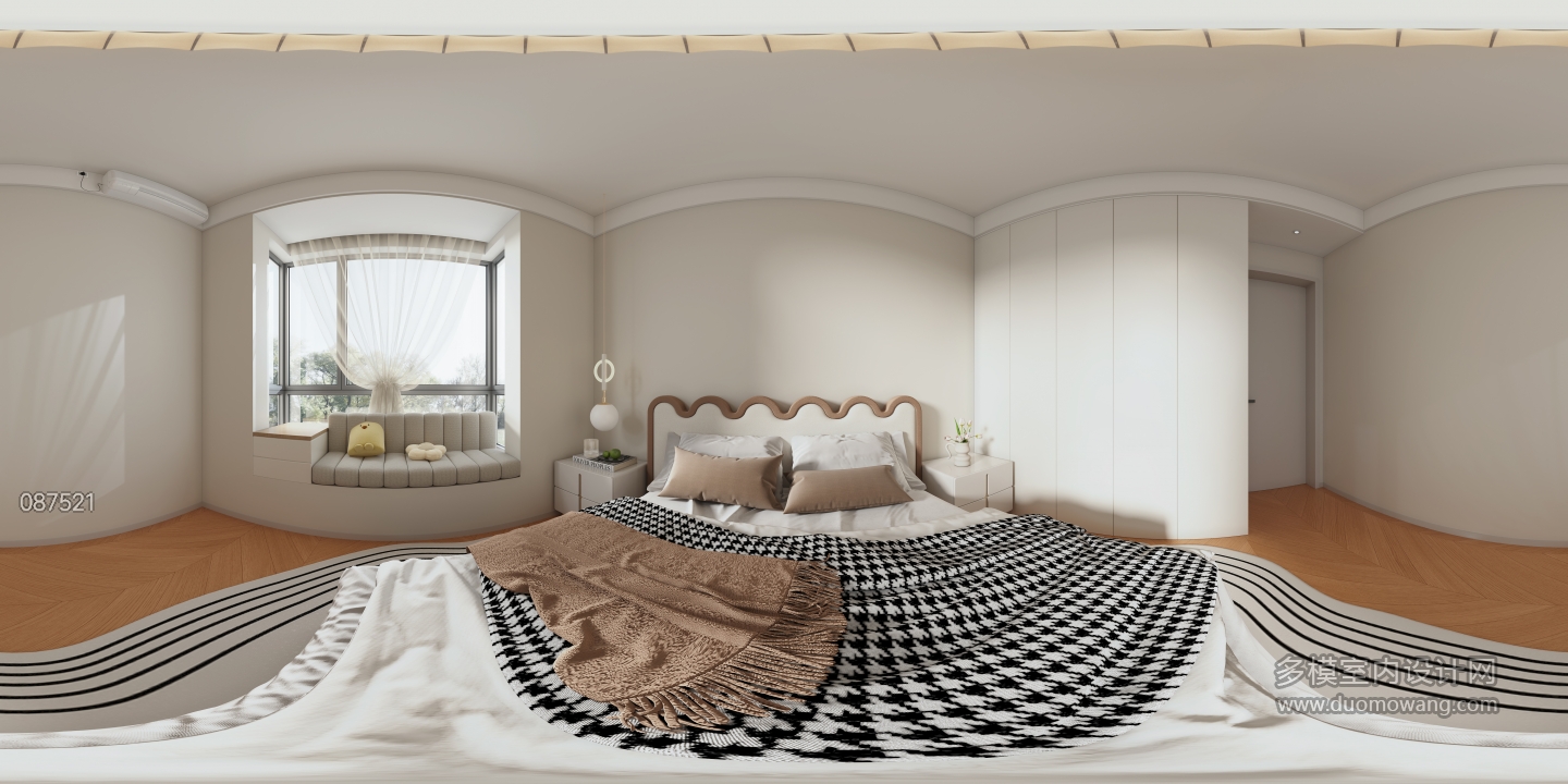 现代女孩房全景