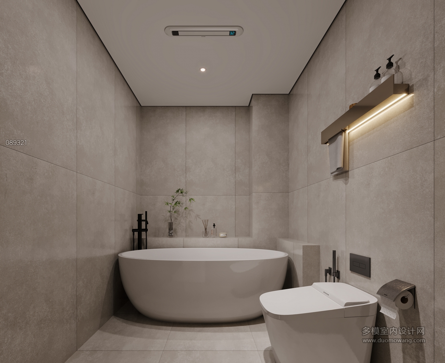 混搭卫生间特写