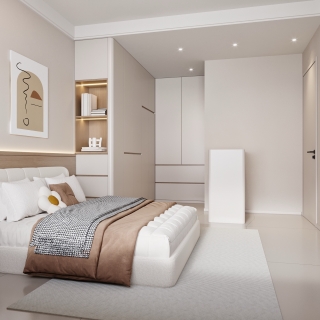 现代风格卧室特写