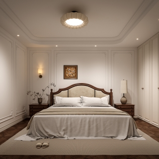 法式复古夹层卧室