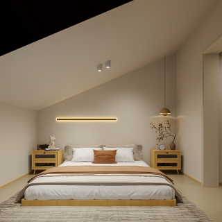 奶油中古二楼卧室静态