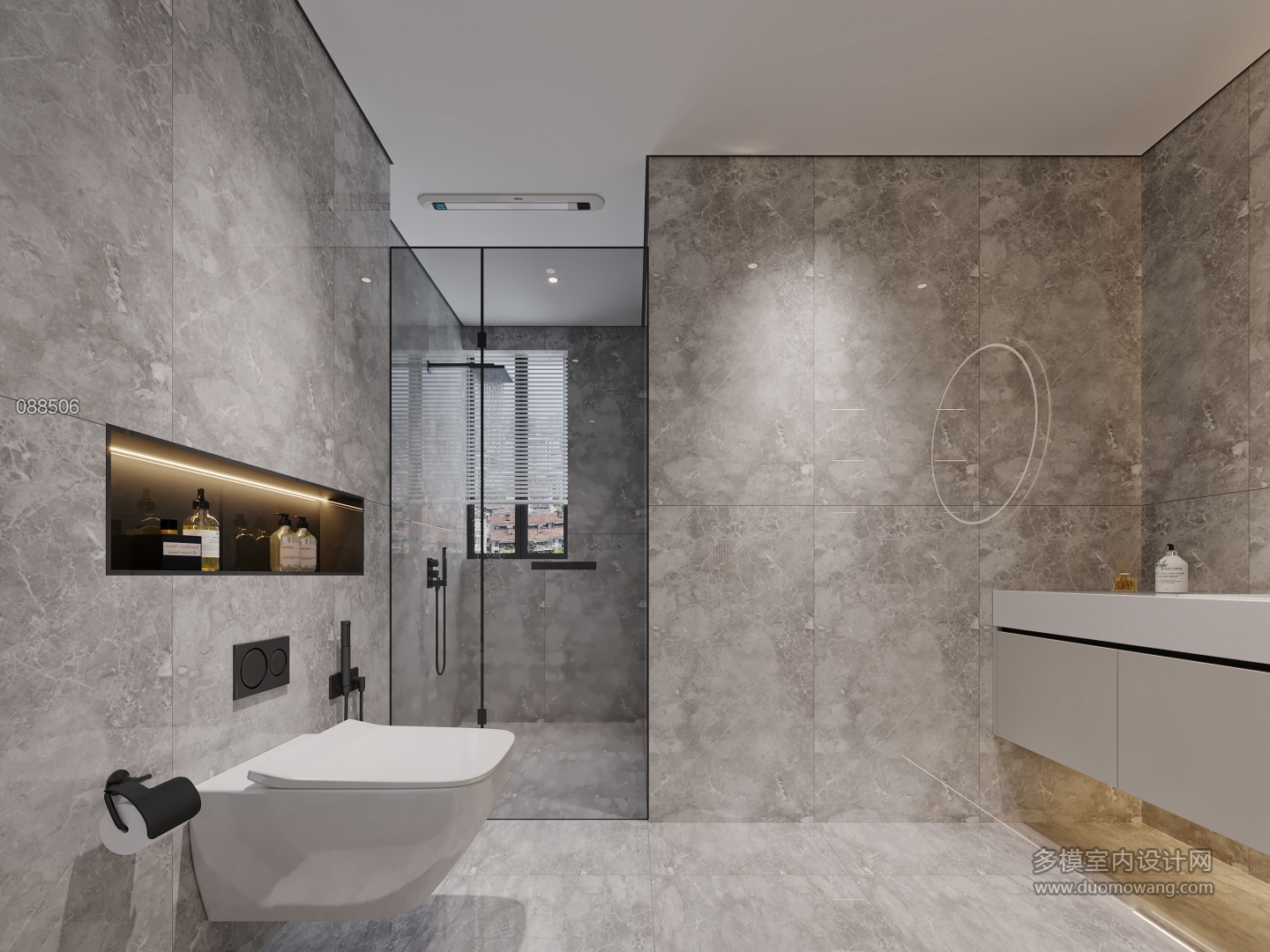 现代主卧室内卫特写1