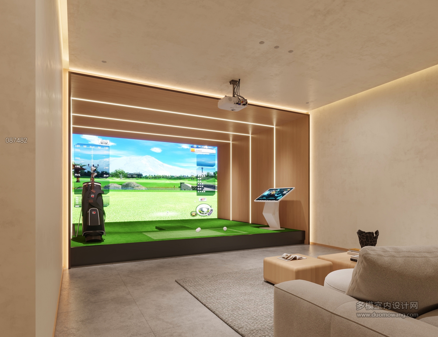 中古高尔夫训练室