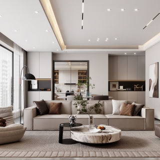 现代风格沙发特写