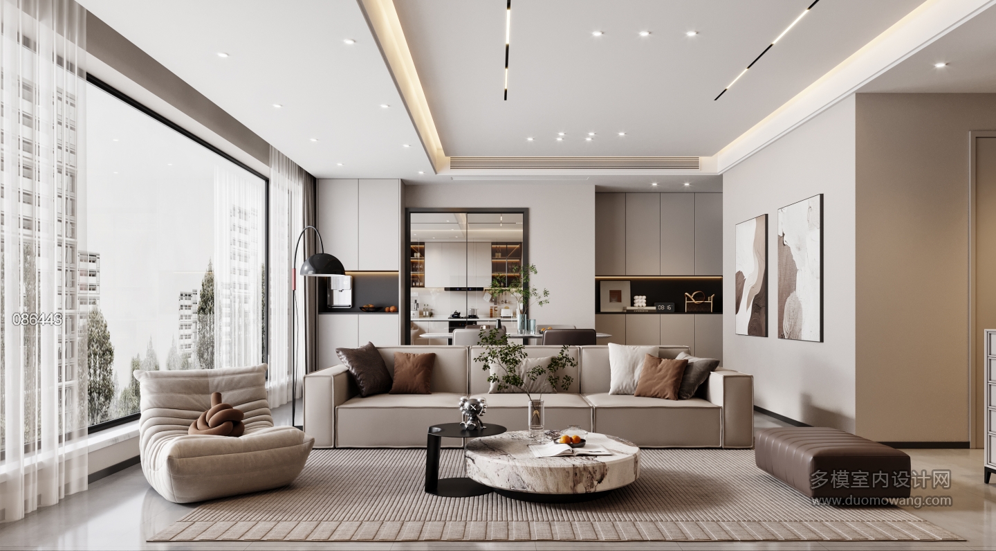 现代风格沙发特写