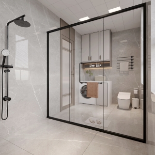 新中式卫生间内