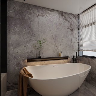 现代卫生间特写