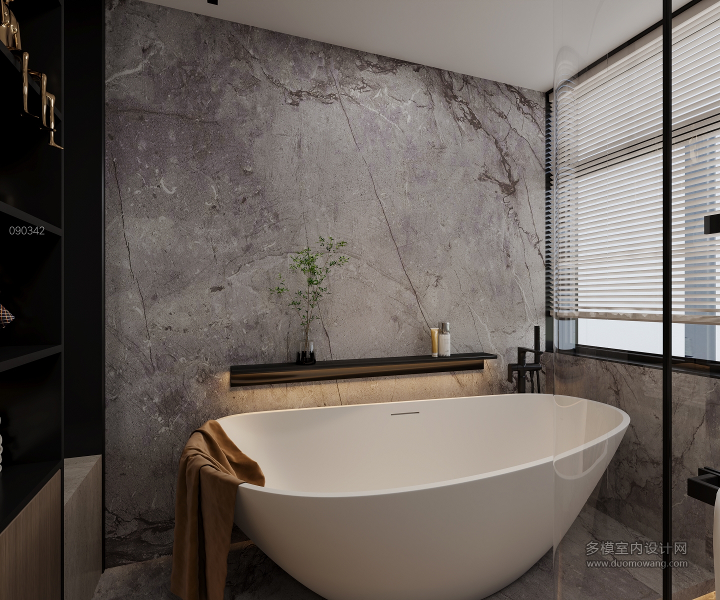 现代卫生间特写