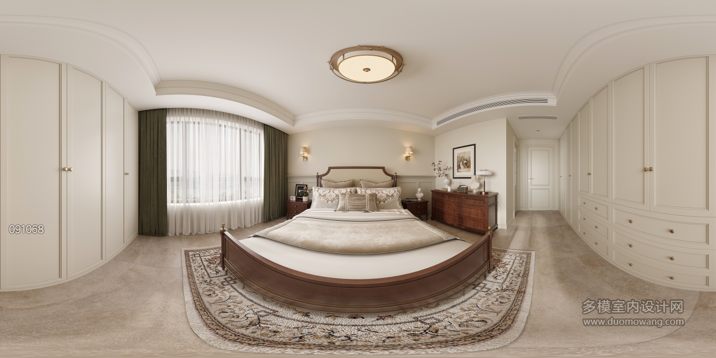 美式主卧全景