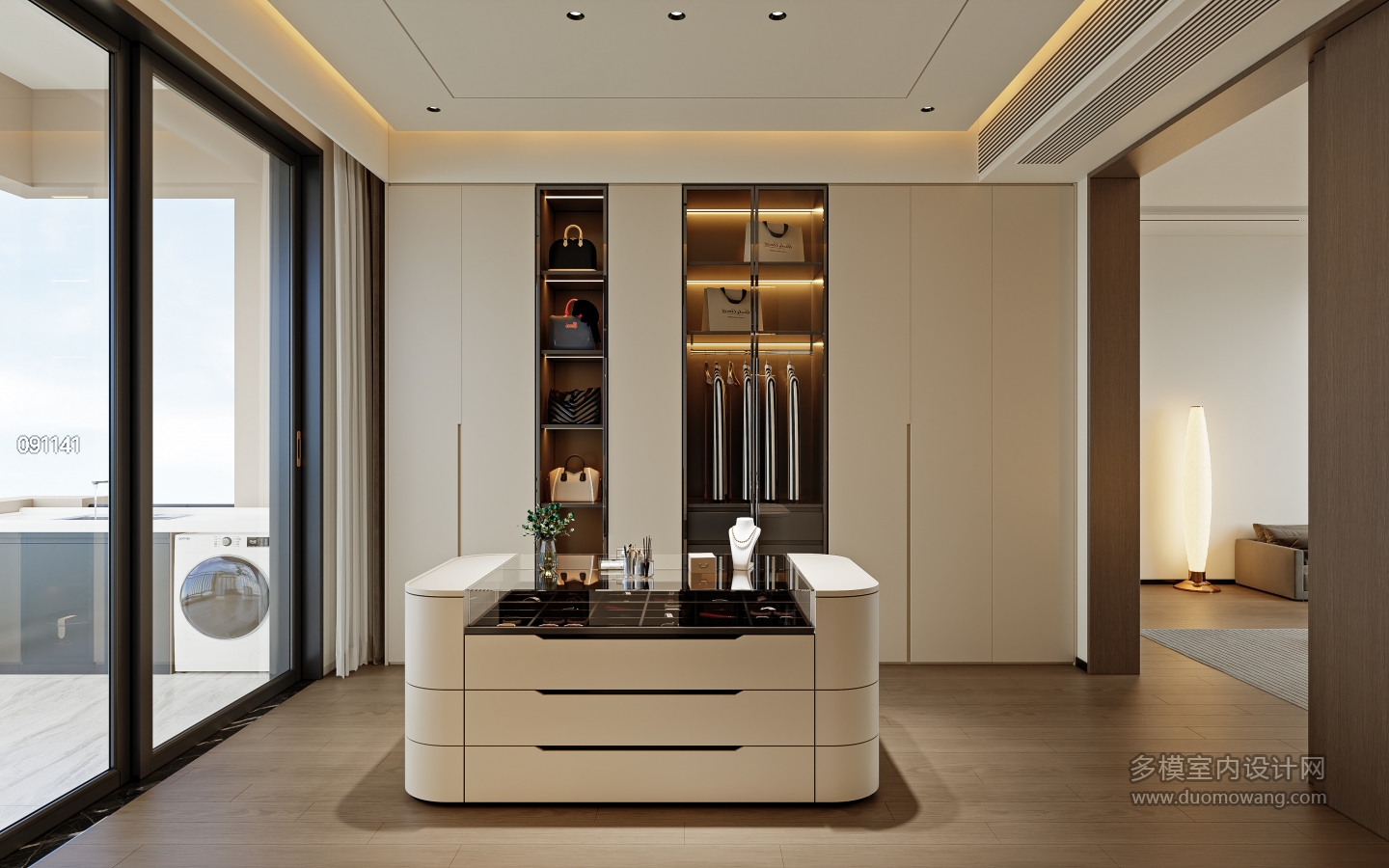 碧桂园二层912_二层主卧衣帽间001